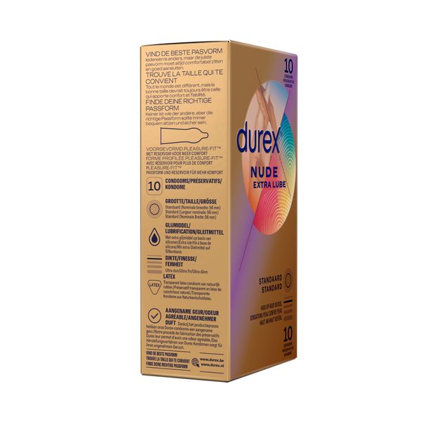 durex nude extra lube x10